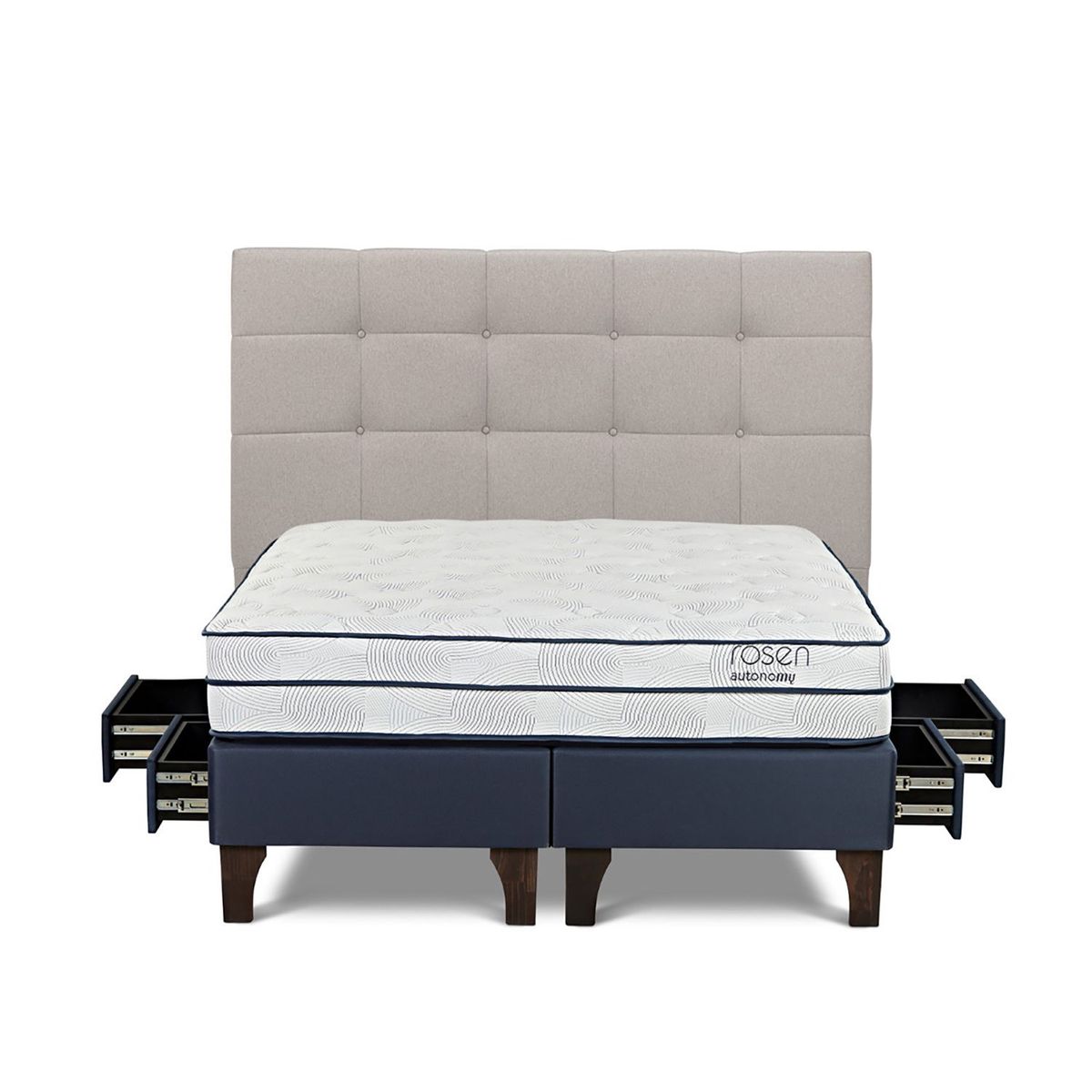 ROSEN - Dormitorio Con Cajones Autonomy Sky Issey Queen