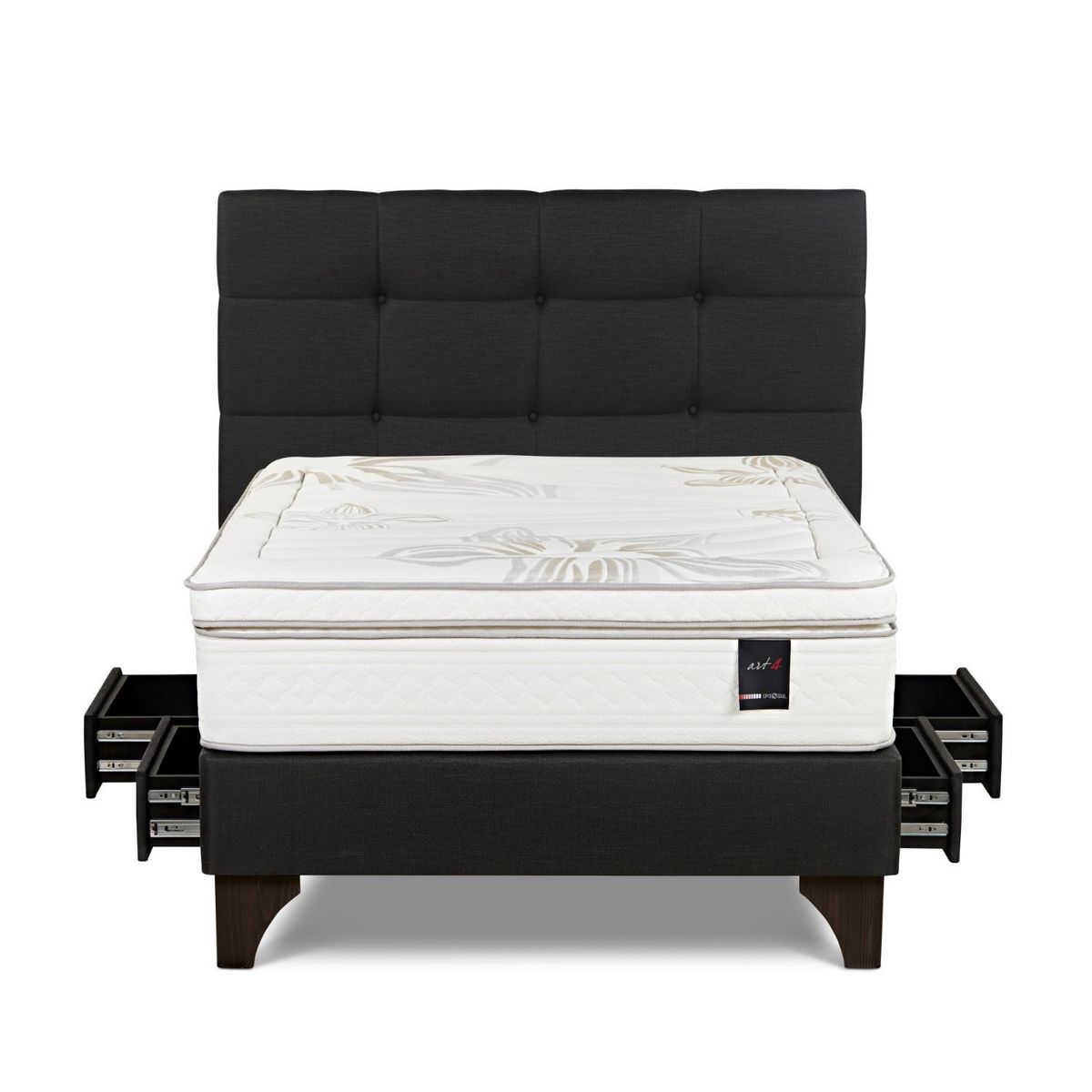 ROSEN - Dormitorio Con Cajones Art 4 Issey Grafito 2 Plz