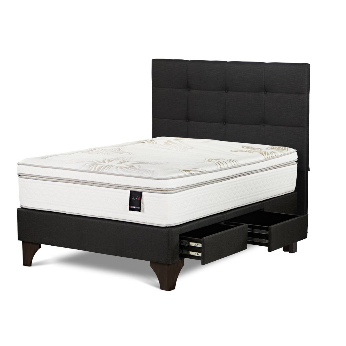 ROSEN - Dormitorio Con Cajones Art 4 Issey Grafito 2 Plz