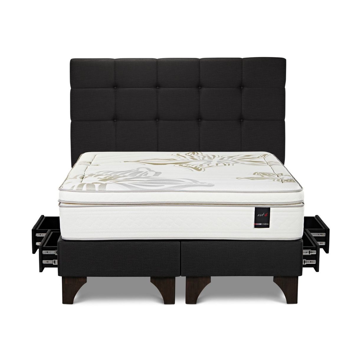 ROSEN - Dormitorio Con Cajones Art 4 Issey Grafito King