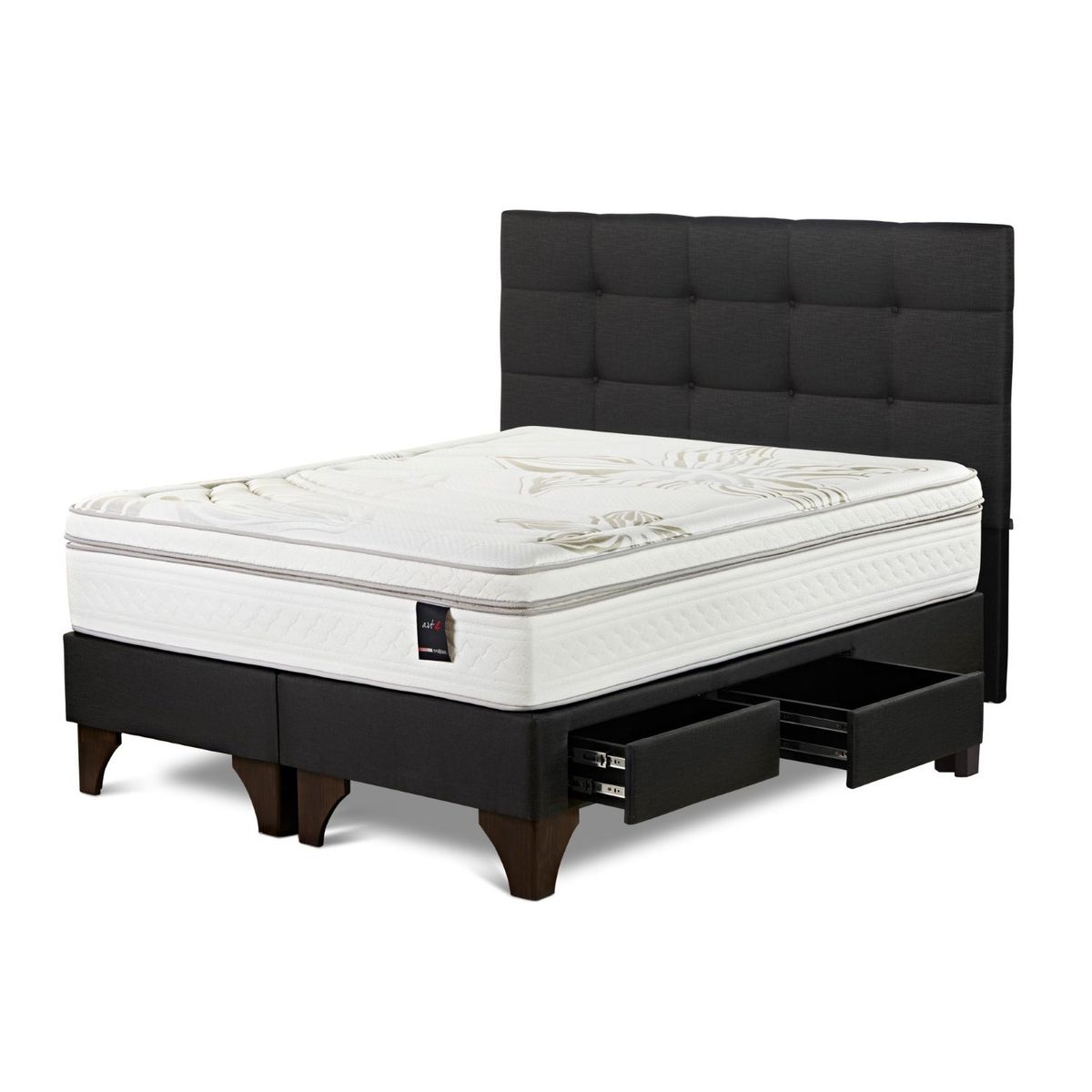 ROSEN - Dormitorio Con Cajones Art 4 Issey Grafito King