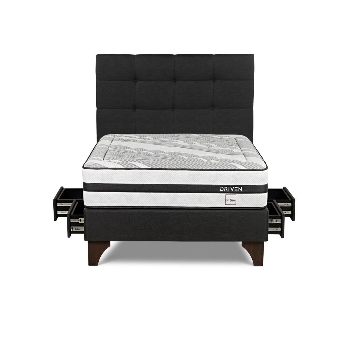 ROSEN - Dormitorio Con Cajones Driven Issey Grafito 2 Plz