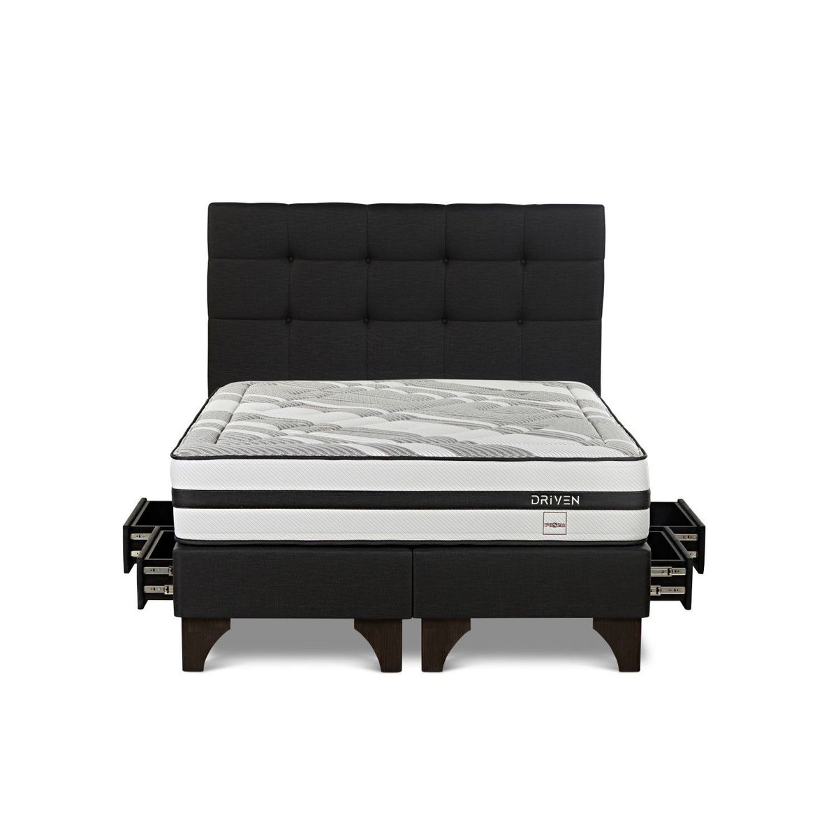 ROSEN - Dormitorio Con Cajones Driven Issey Grafito Queen