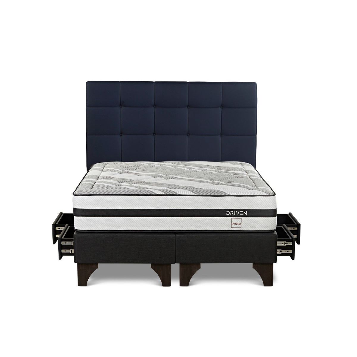 ROSEN - Dormitorio Con Cajones Driven Issey Azul King