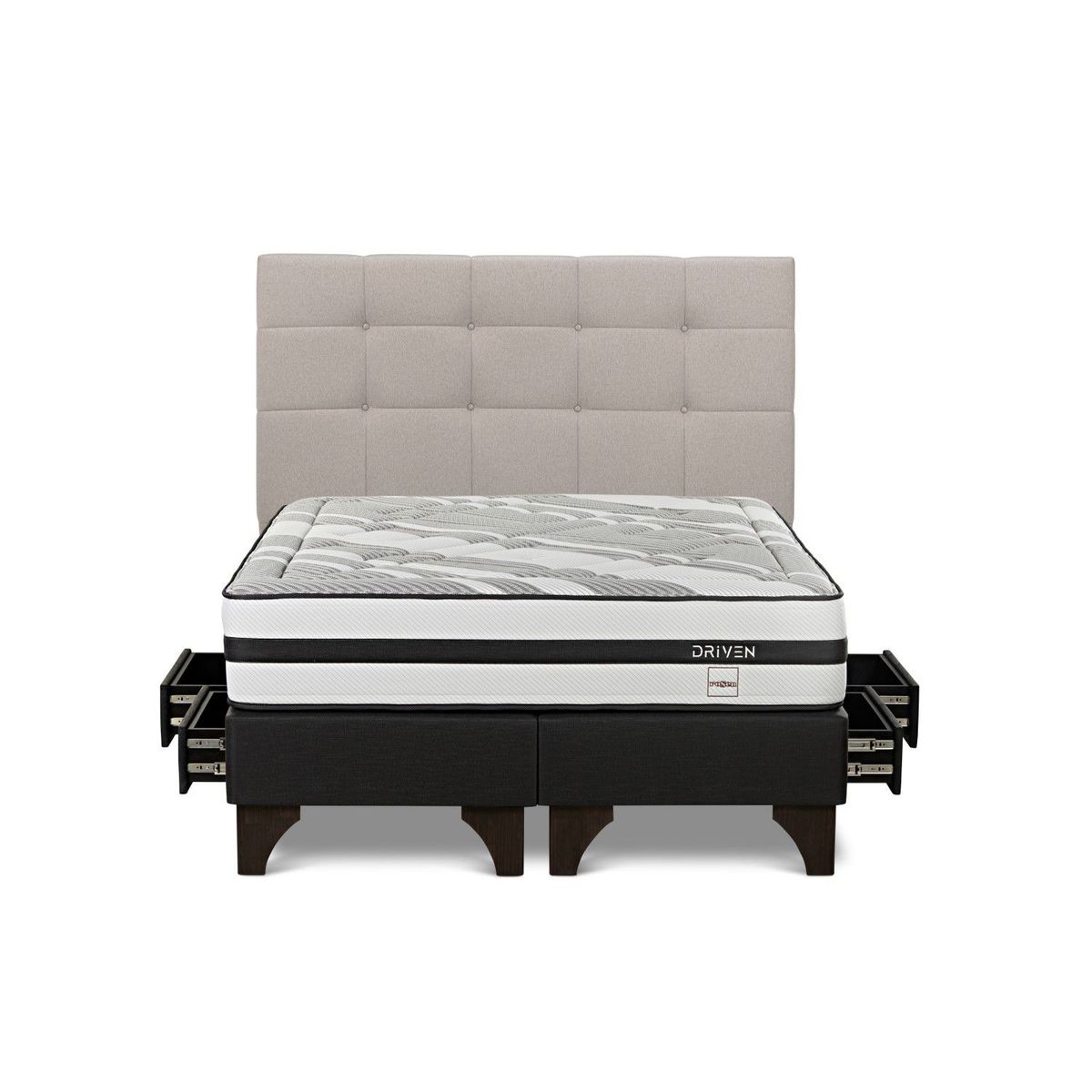 ROSEN - Dormitorio Con Cajones Driven Issey Niebla King
