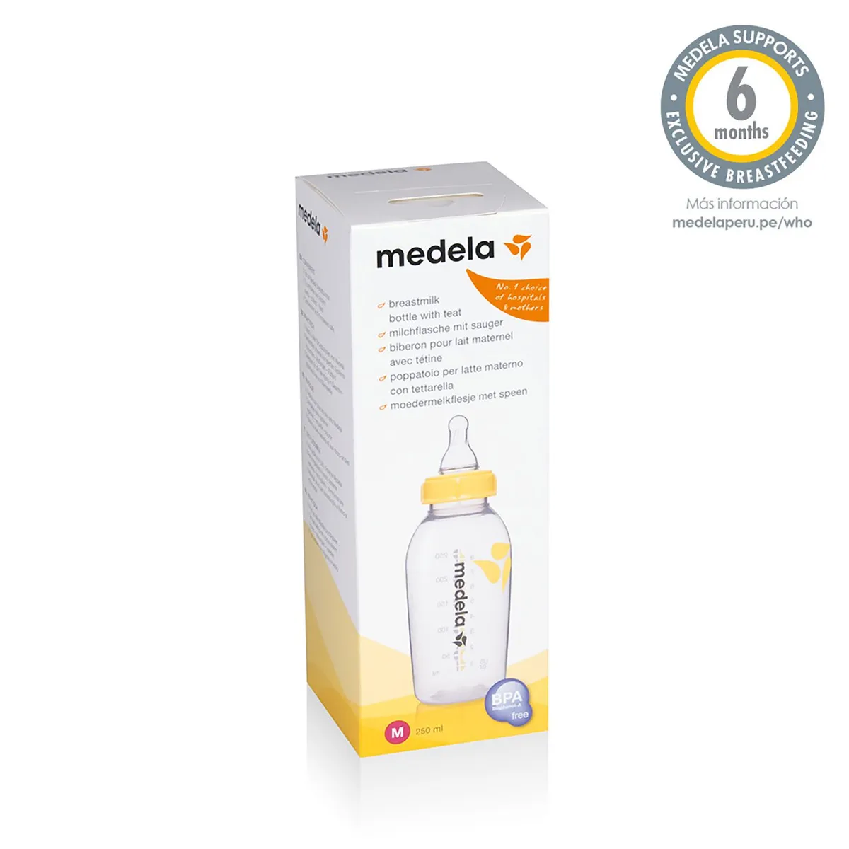 MEDELA - Biberón Con Tetina M 250Ml Medela