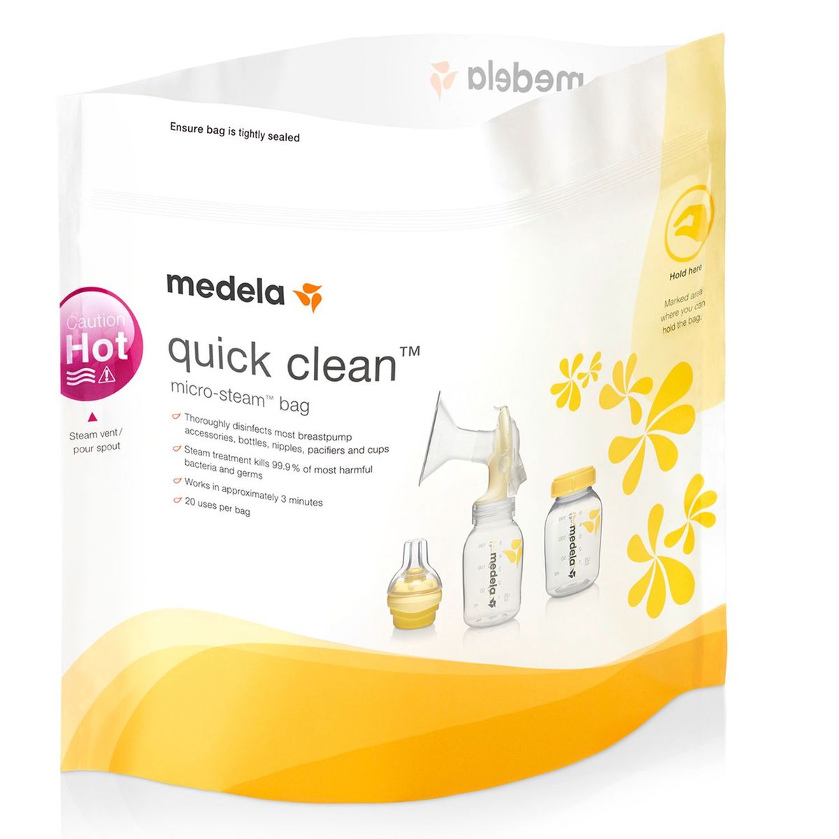 MEDELA - Bolsas Esterilizadoras Para Microondas X5 Und Quick Clean