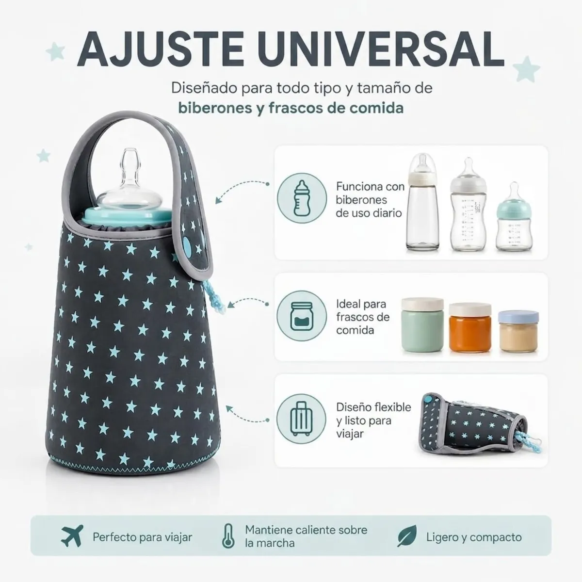 BABYMOOV - Calentador De Biberones Viajero Autónomo Babymoov