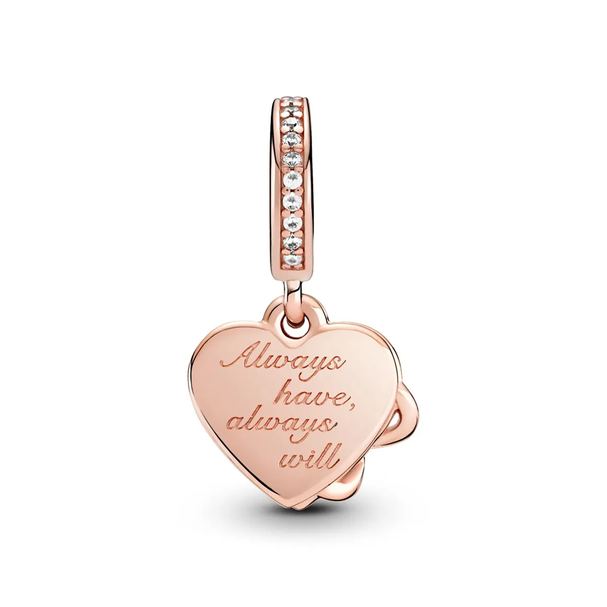 PANDORA - Charm  Corazón Con Infinito Te Amo