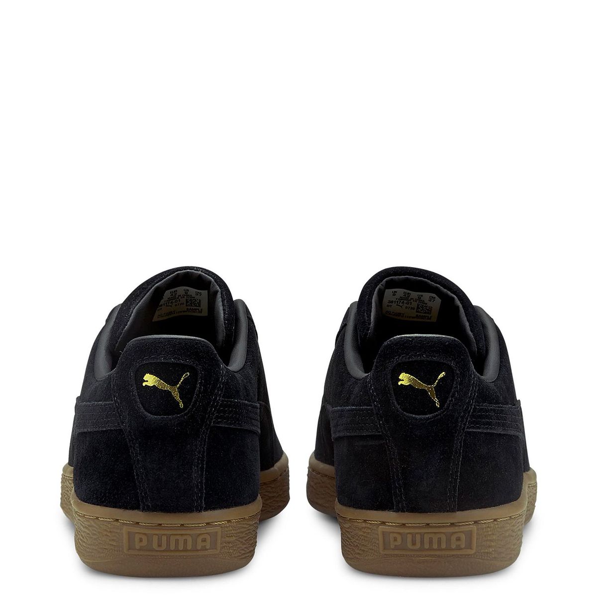 PUMA - Zapatillas urbanas Hombre Suede Gum Negro