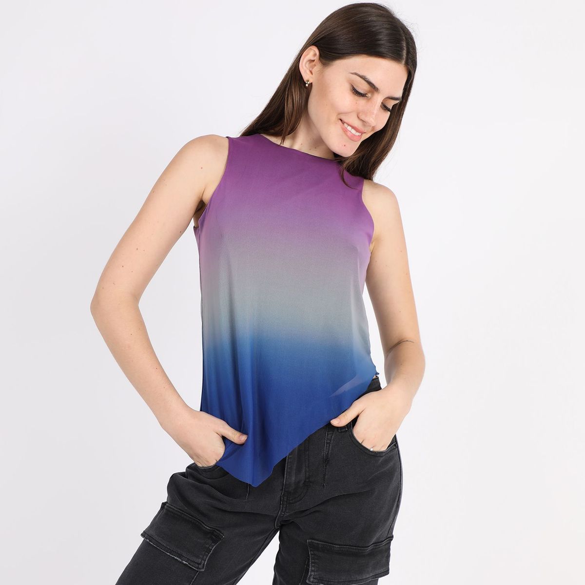 DENIMLAB - Top Manga Cero Mujer Denimlab