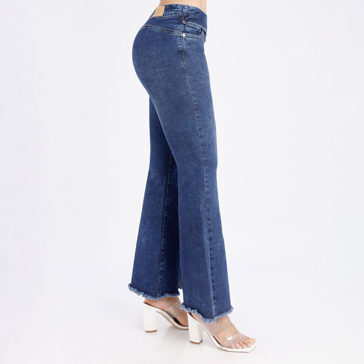 KANSAS - Pantalón Jean Flare Mujer Kansas