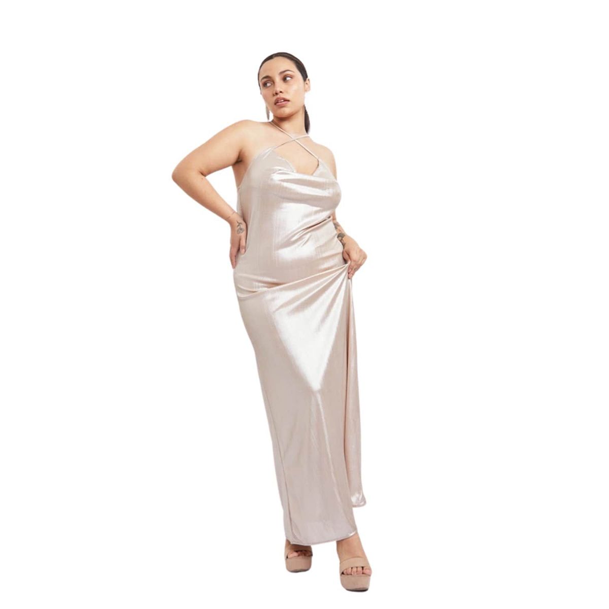 FINDING MAGNOLIA - Vestido Corto Seda Mujer Finding Magnolia