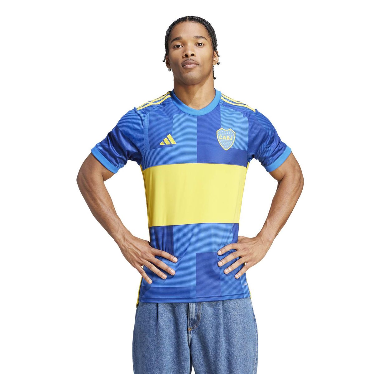 ADIDAS - Camiseta Oficial Adidas Hombre Fútbol Local Boca Juniors 23/24