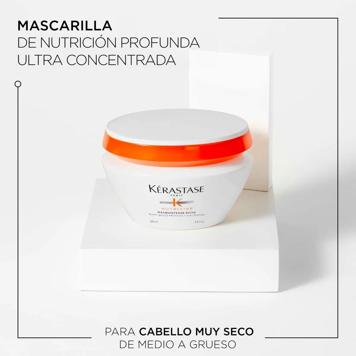 KERASTASE - Mascarilla Kérastase Nutritive Masquintense Riche para cabello muy seco 200ml 