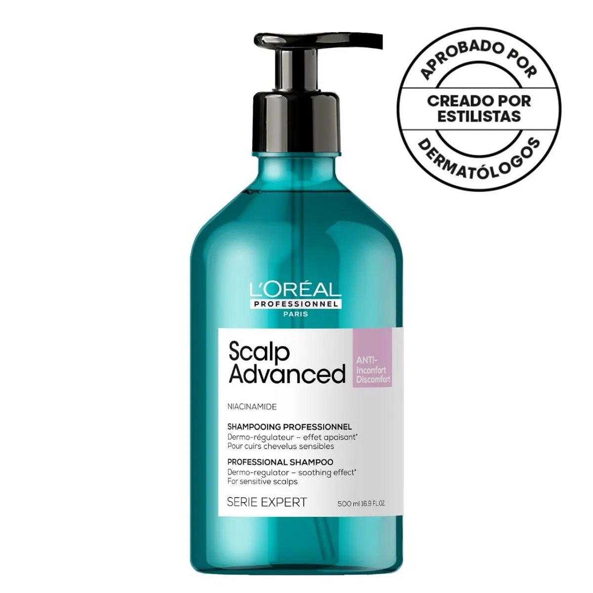 LOREAL PROFESSIONNEL - Shampoo Serie Expert Scalp Advanced Dermoregulador Anti-malestar 500ml