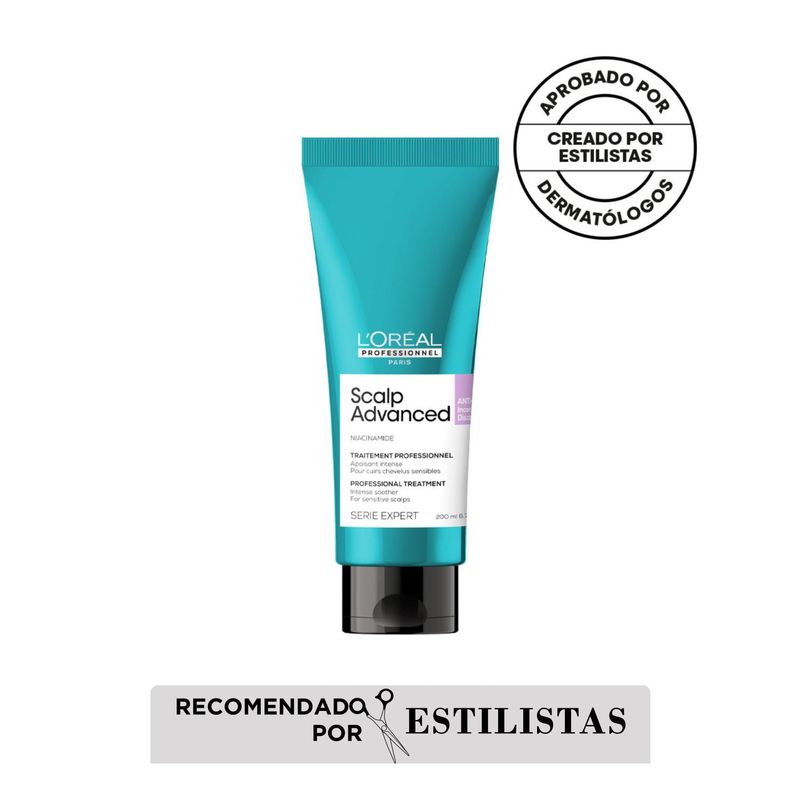 LOREAL PROFESSIONNEL - Gel Ligero Para Calmar Y Aliviar De Forma Intensa E Instantánea Las Molestias Del Cuero Cabelludo Scalp Advanced Anti Discomfort 200 Ml