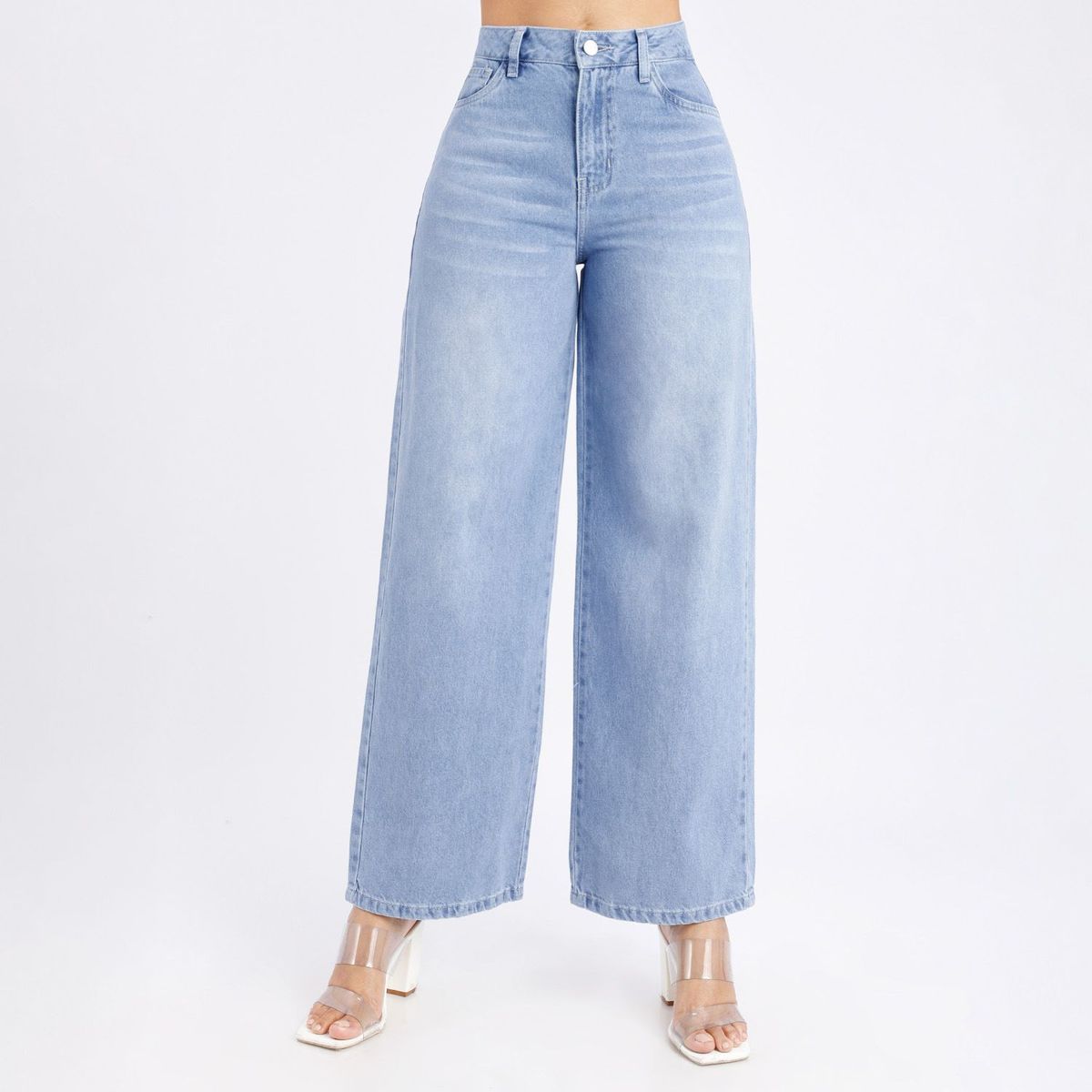 KANSAS - Pantalón Jean Palazzo Mujer Kansas