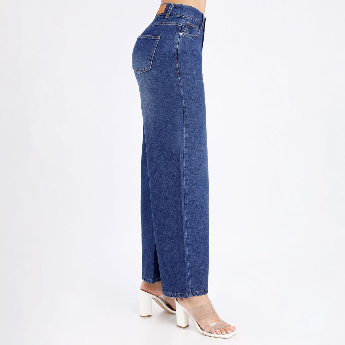 KANSAS - Pantalón Jean Palazzo Mujer Kansas