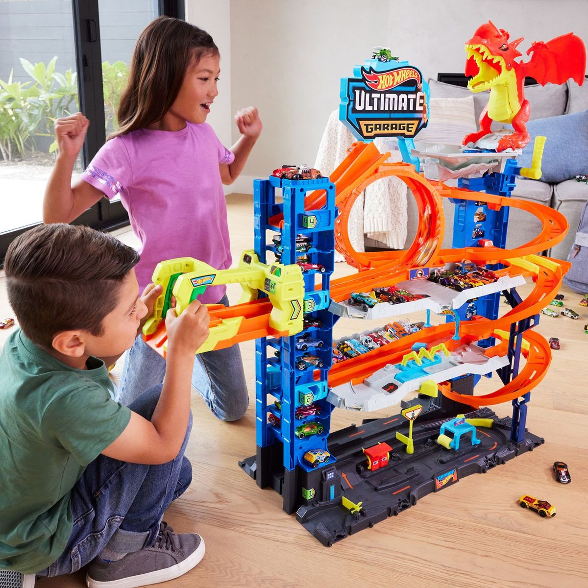 HOT WHEELS - Pista Hot Wheels Ultimate Garage Con Dragón Y Looping