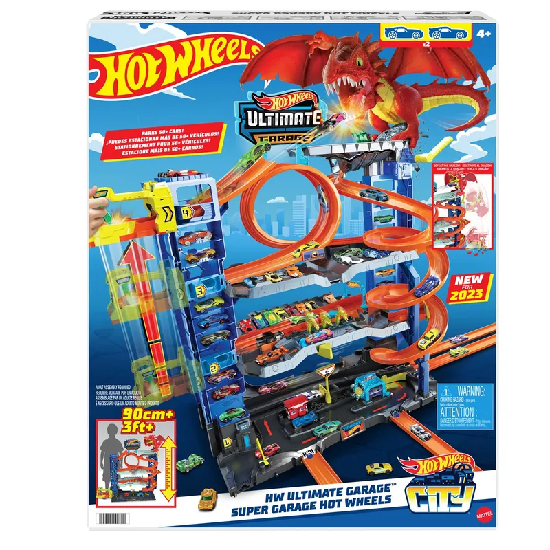 Pista Hot Wheels Ultimate Garage Con Dragón Y Looping HOT WHEELS