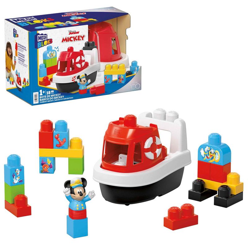 MEGA BLOKS - Mega Bloks Disney Clásico Bote Mickey