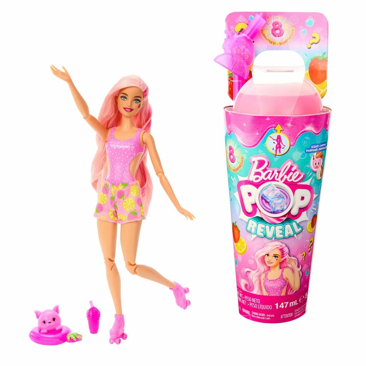 BARBIE - Muñeca Barbie Pop Reveal Serie De Frutas