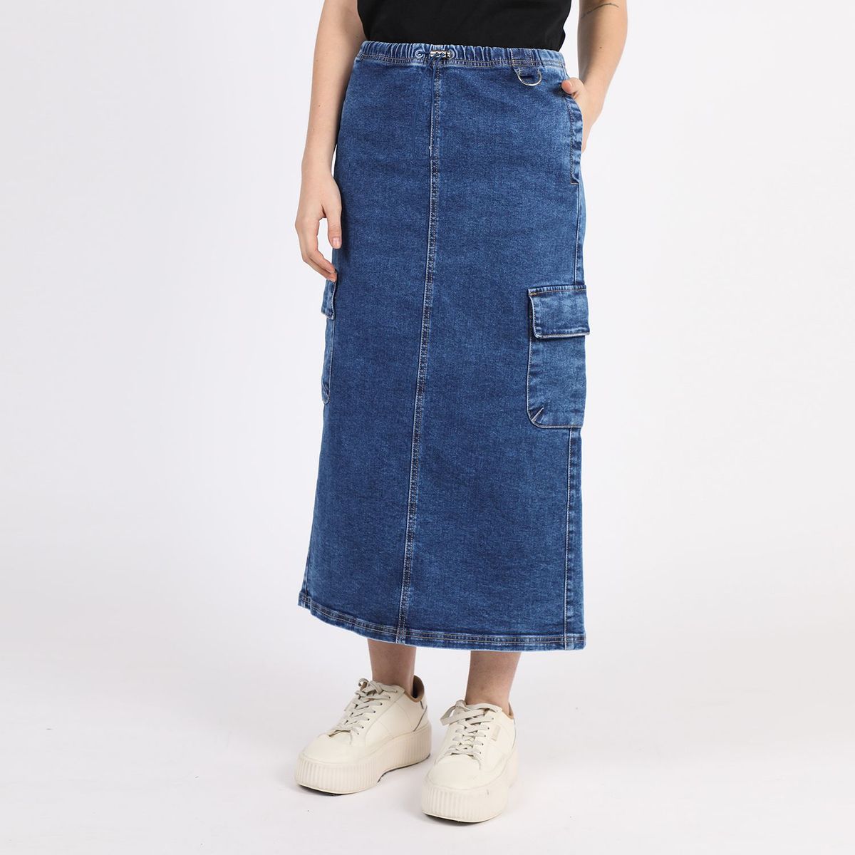 DENIMLAB - Falda Jean Larga Mujer Denimlab