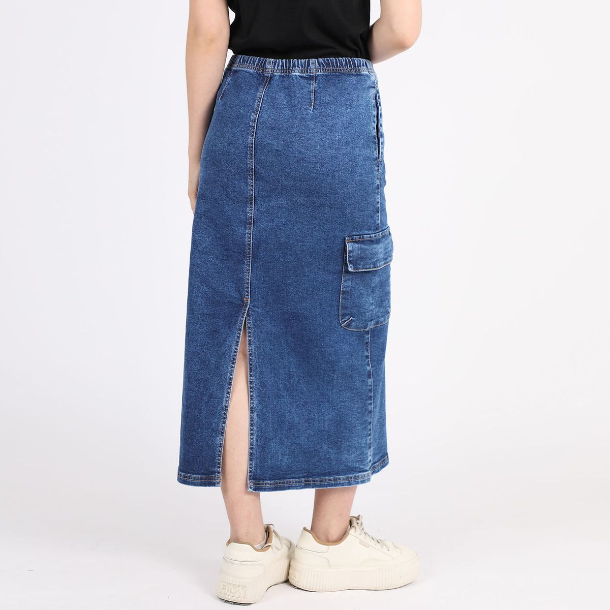 DENIMLAB - Falda Jean Larga Mujer Denimlab