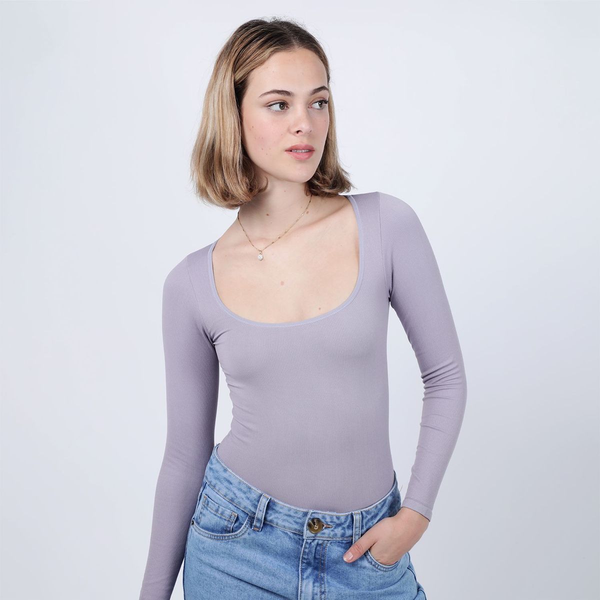 SYBILLA - Body Manga Larga Mujer Sybilla