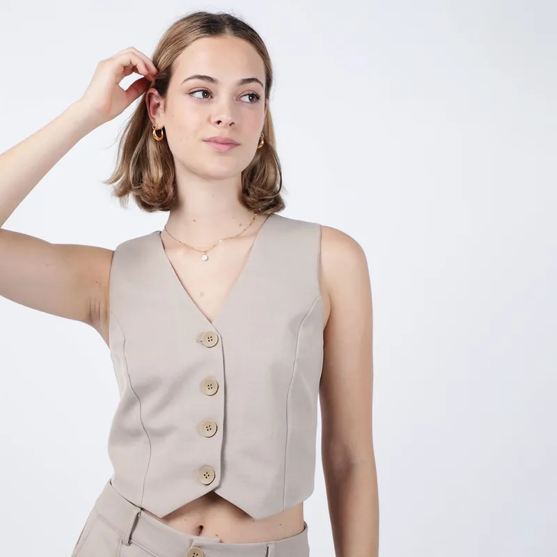 SYBILLA - Chaleco Sastrero Mujer Sybilla