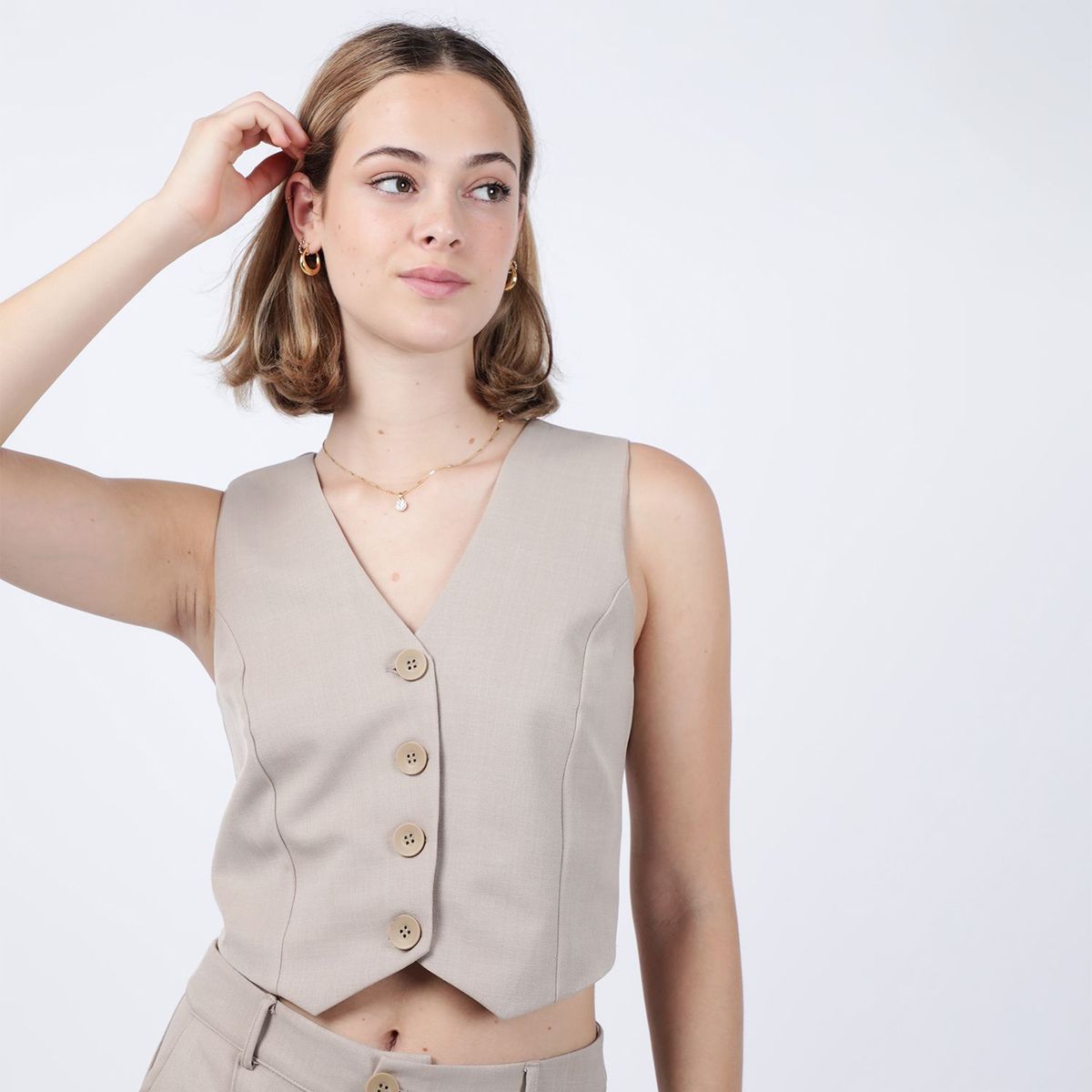 SYBILLA - Chaleco Sastrero Mujer Sybilla