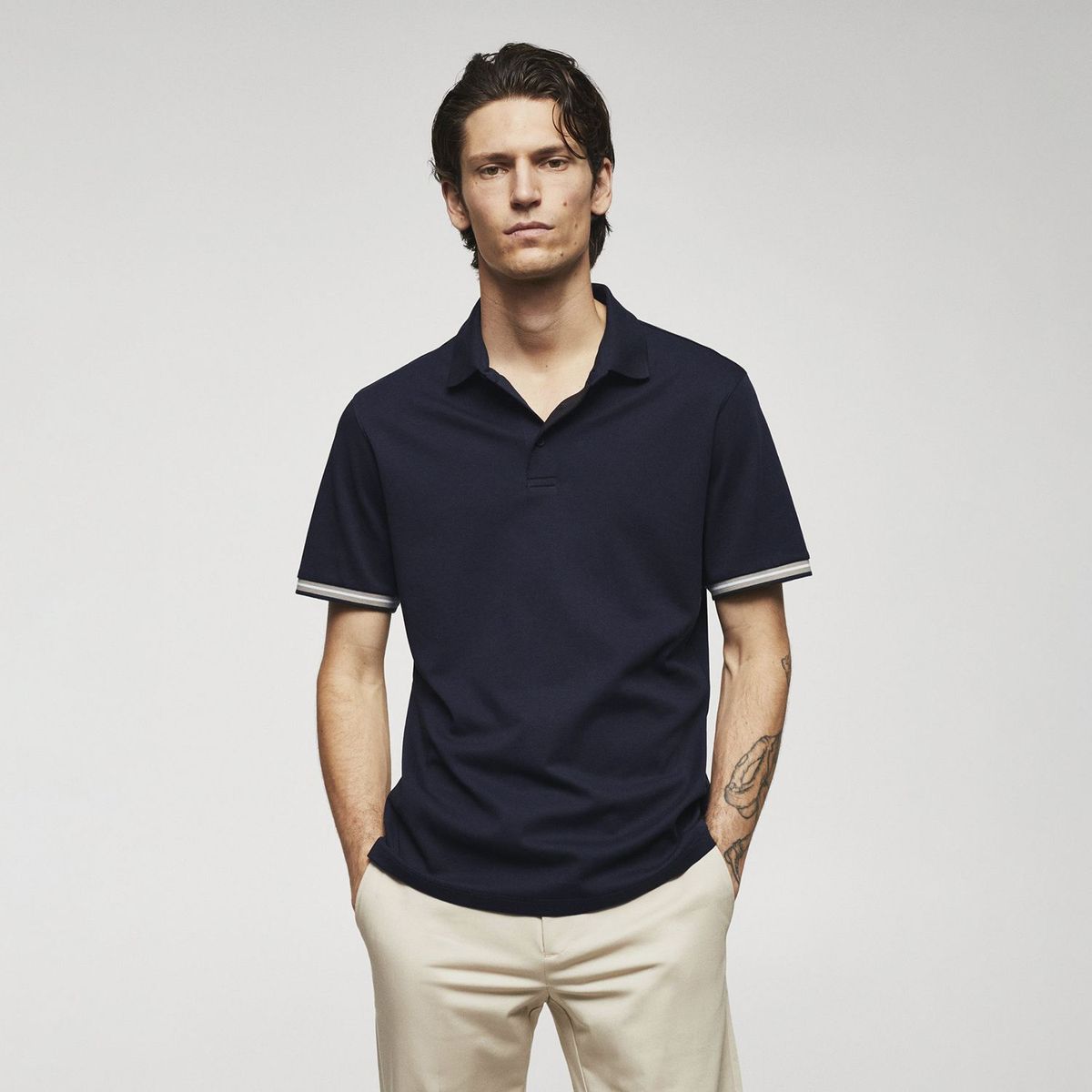 MANGO - Polo Slim Fit Hombre Mango
