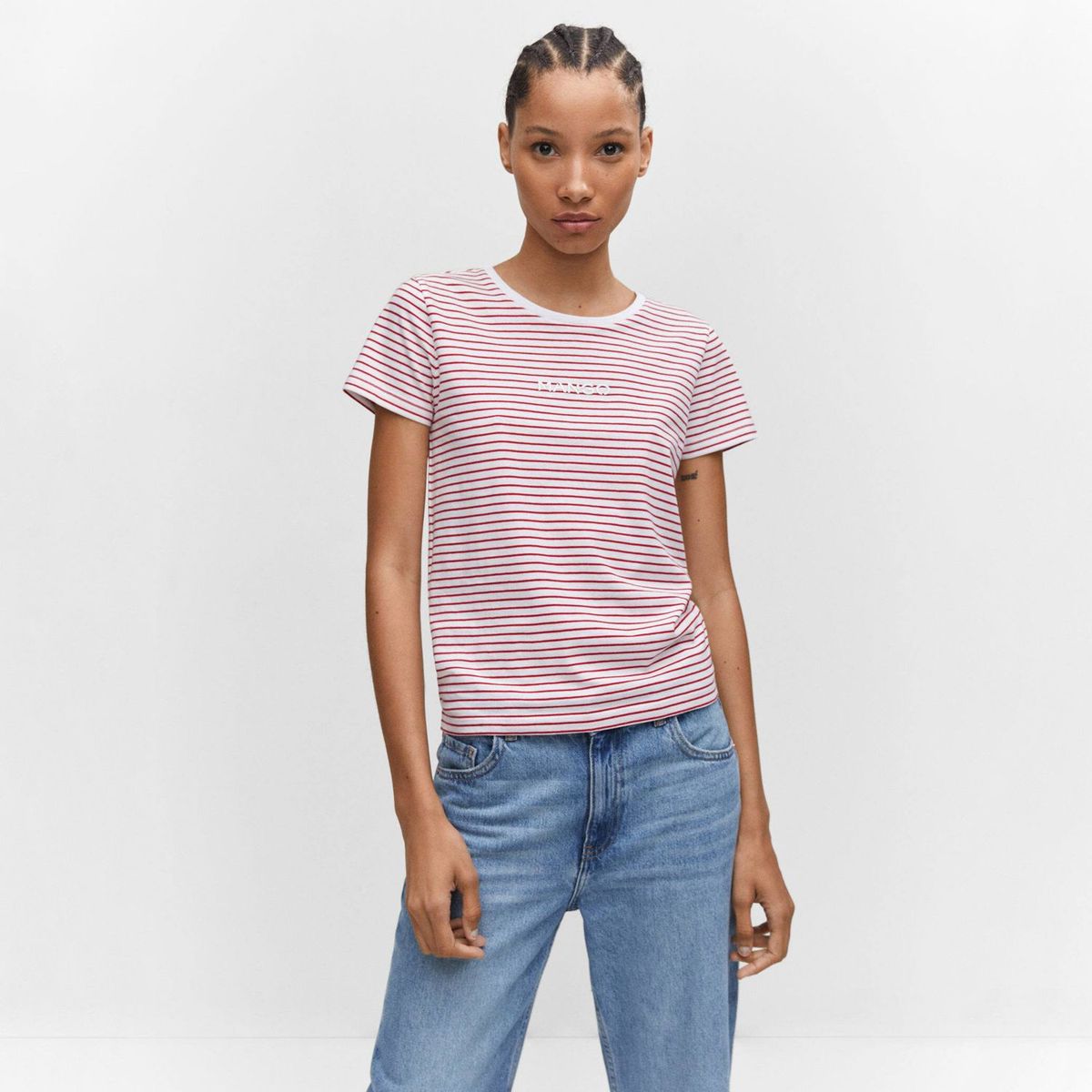 MANGO - Polo Manga Corta Algodón Mujer Mango