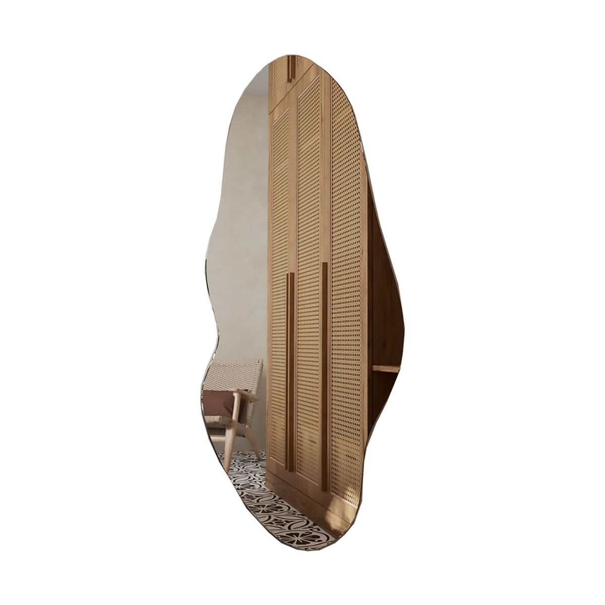 TUHOME - Espejo Blue Forma Irregular