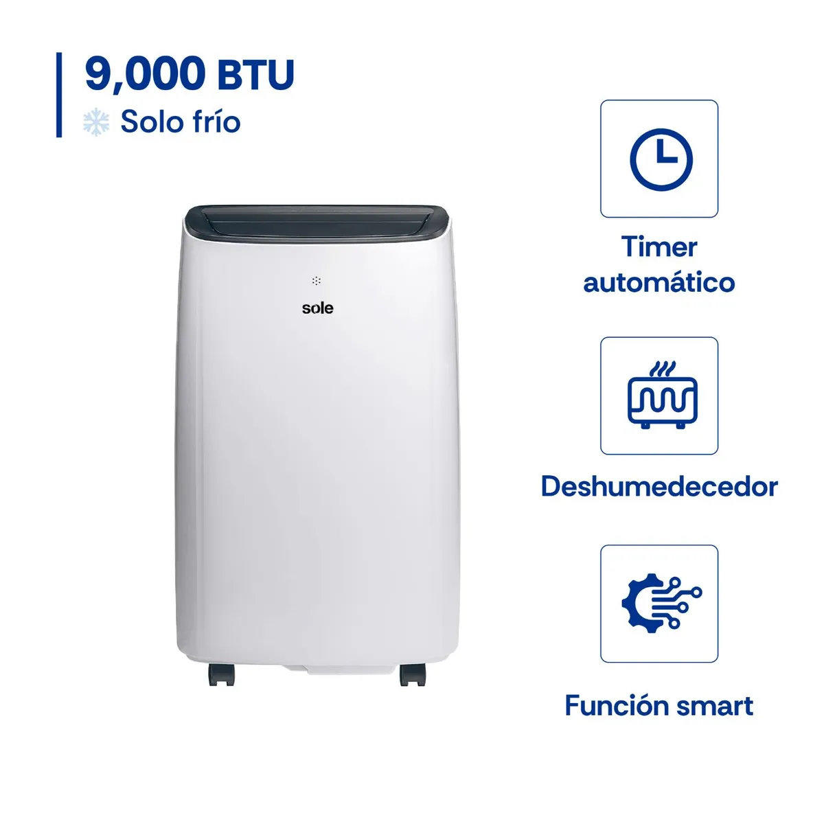 Sole - Aire Acondicionado Sole Portatil 9Kbtu