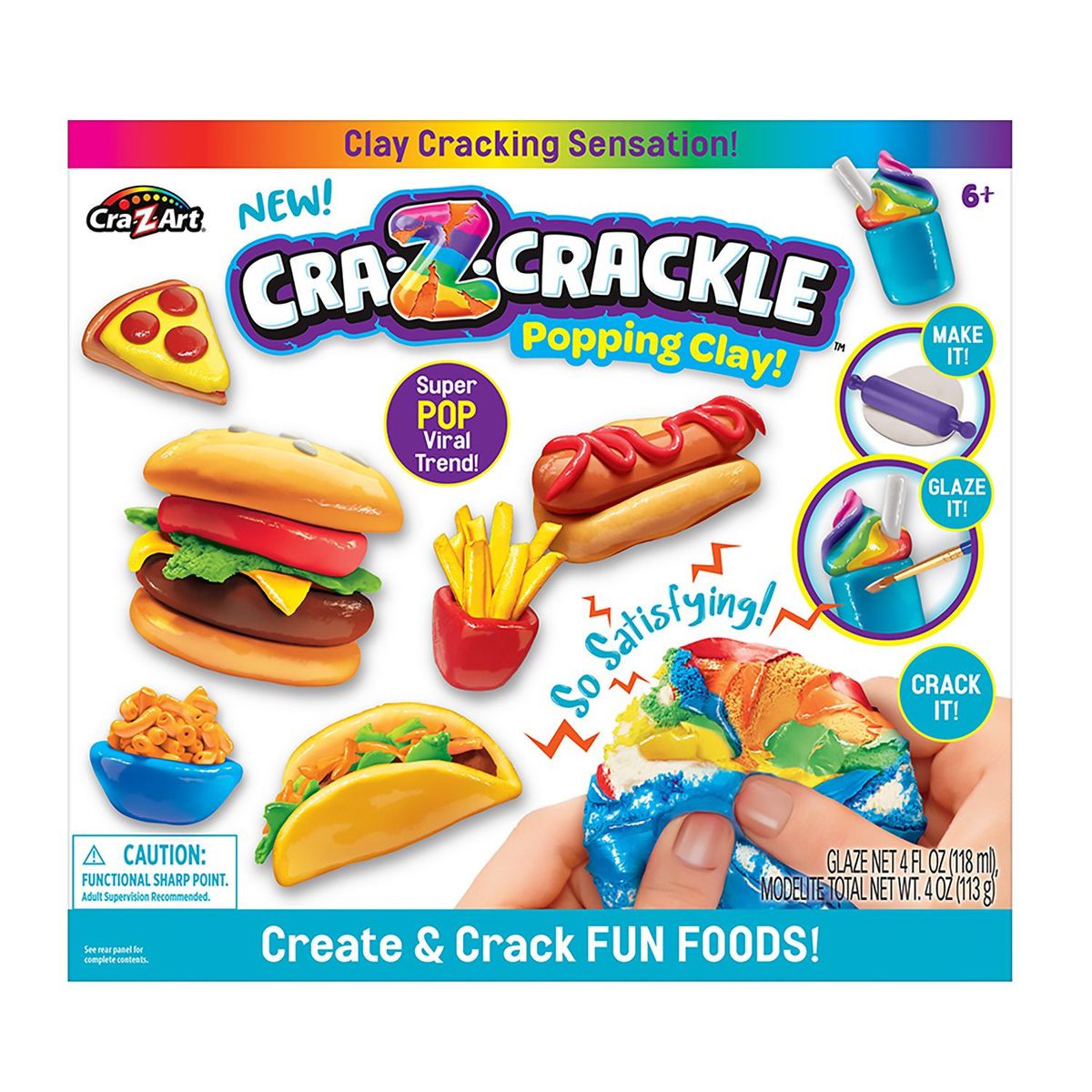 CRA Z ART - Plastilina Crackle Fun Foods Crazart 