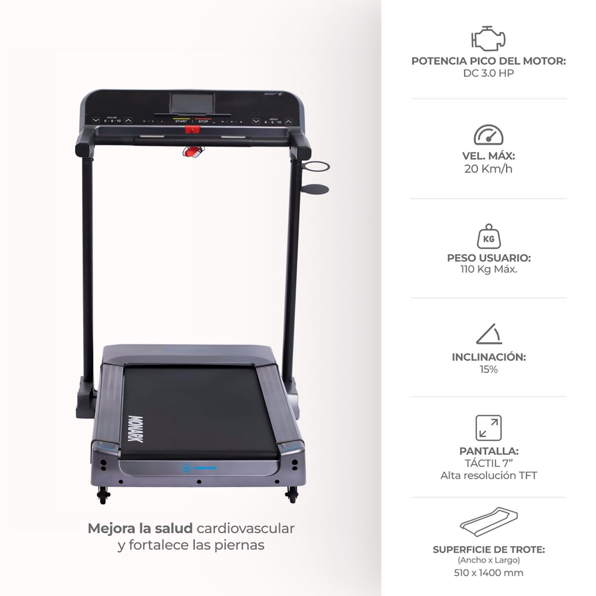 MONARK - Trotadora Monark T-620