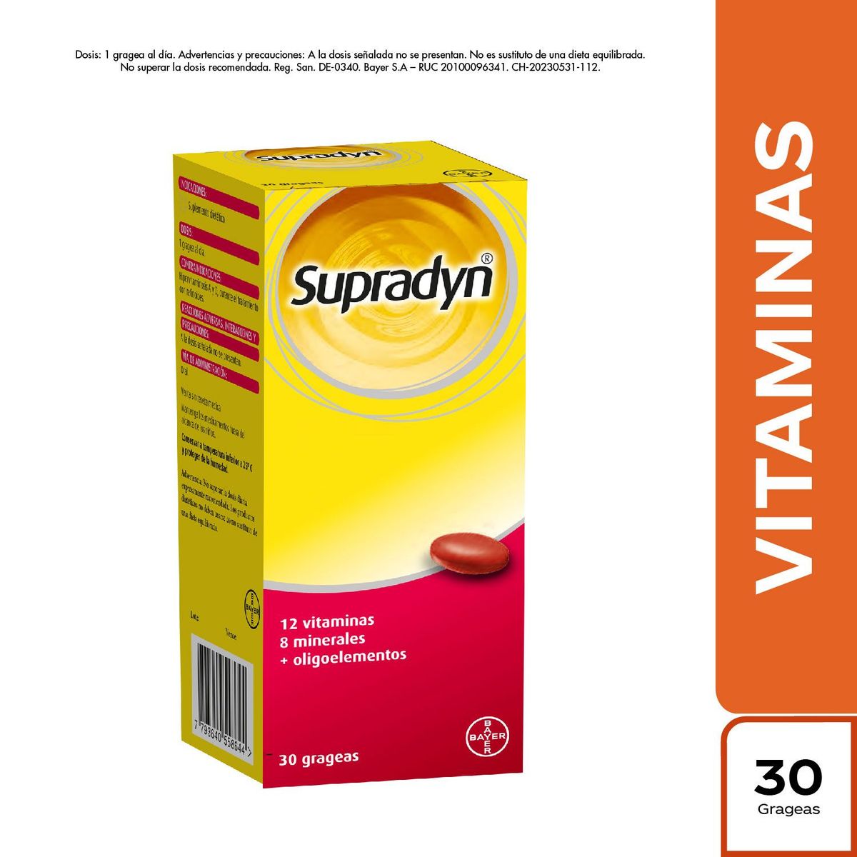 SUPRADYN - Supradyn Gragea 30 Pastillas