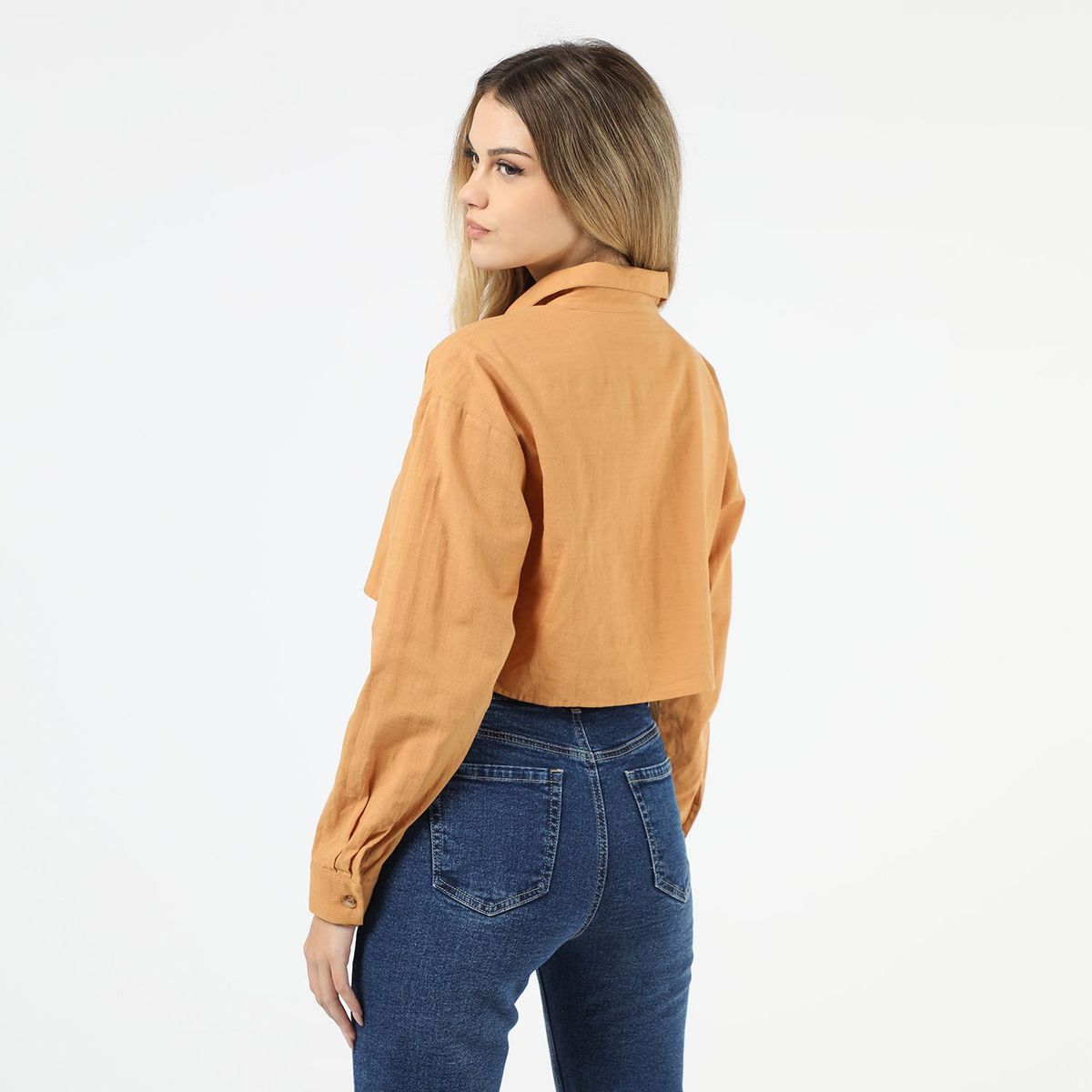 DENIMLAB - Blusa Crop Mujer Denimlab