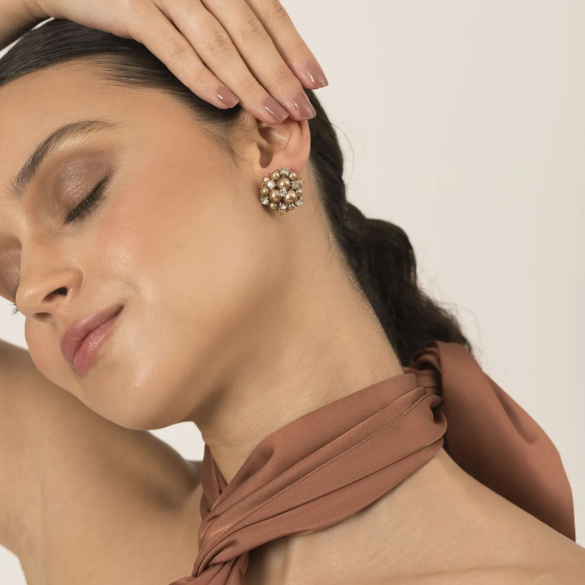 SAMATHA PINTO - Aretes Dana Midi Dorado