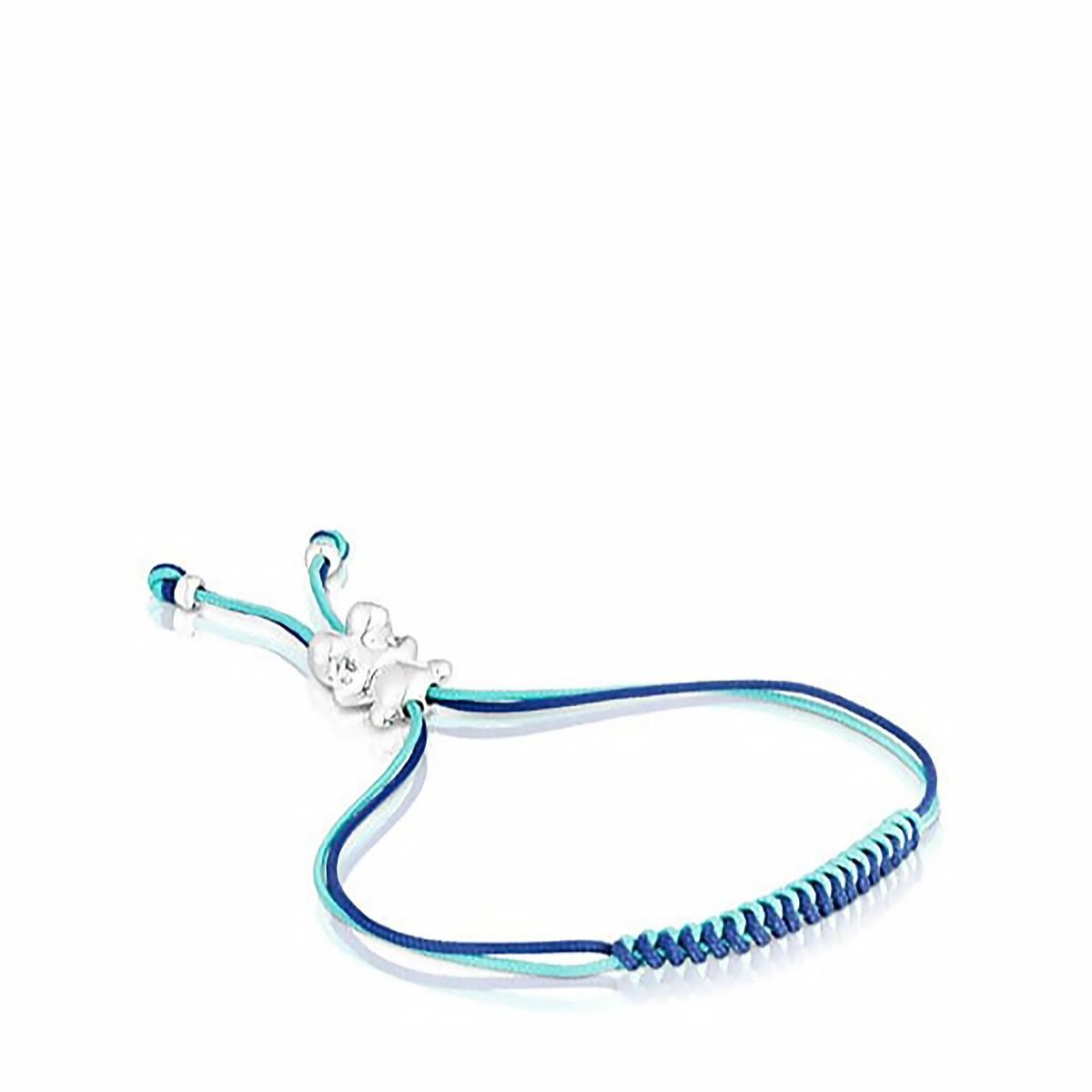 TOUS - Pulsera Ag 1Ley Cordon Marino-Azul