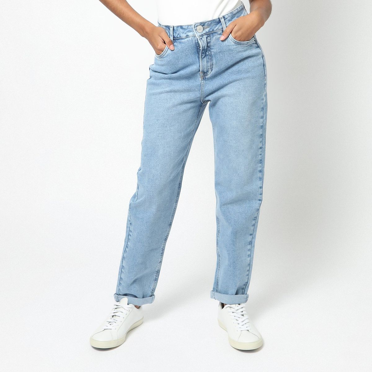 DENIMLAB - Jean Mom Tiro Alto Mujer Denimlab.