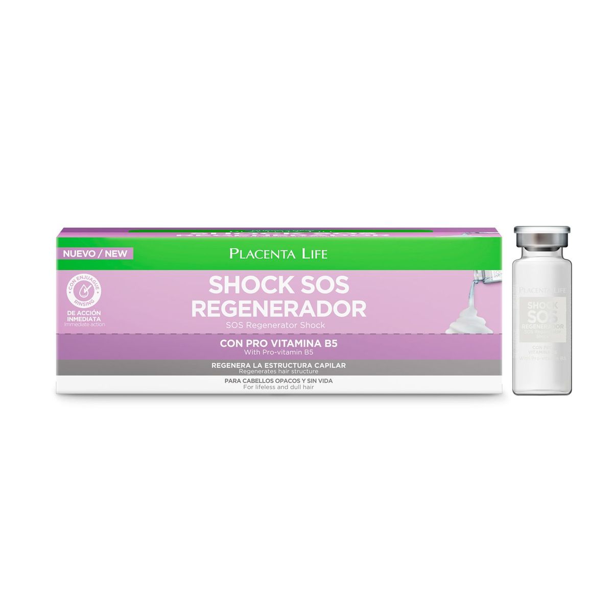PLACENTA LIFE - Shock SOS Regenerador Caja 12 unid Placenta Life