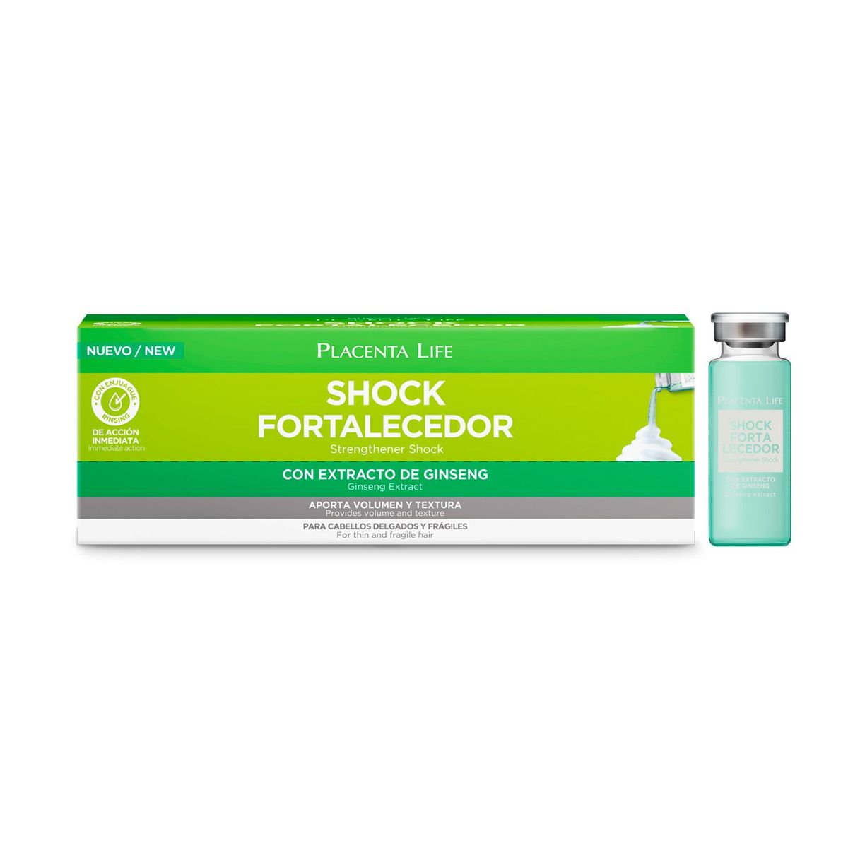 PLACENTA LIFE - Shock Fortalecedor Caja 12 unid Placenta Life