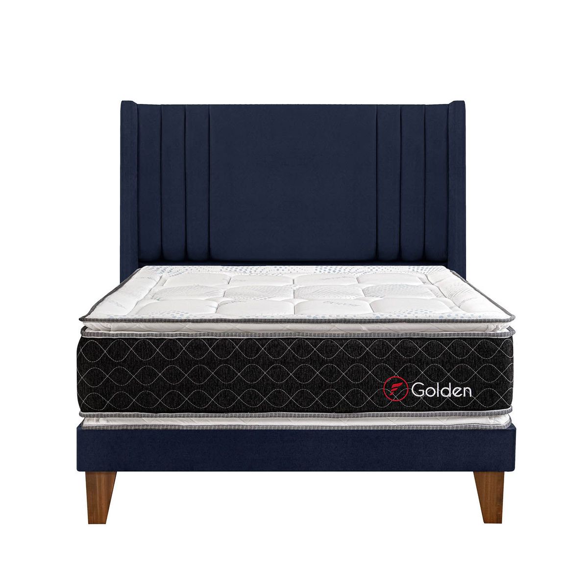 FORLI - Dormitorio Europeo Golden De Luxe Azul Queen