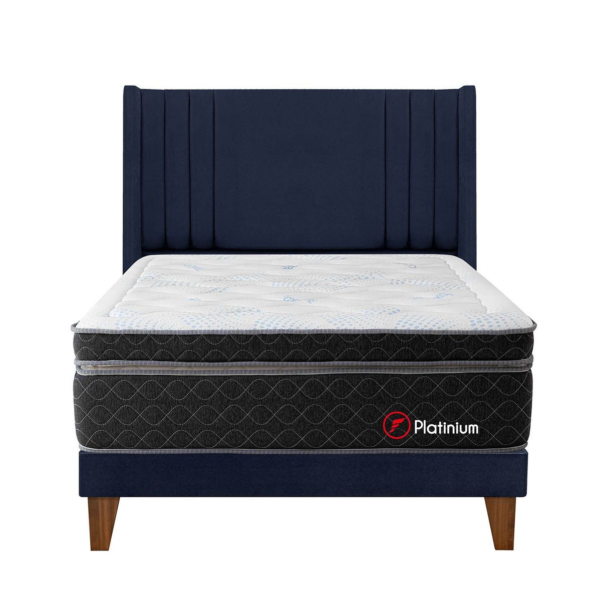 FORLI - Dormitorio Europeo Platinium De Luxe Azul Queen