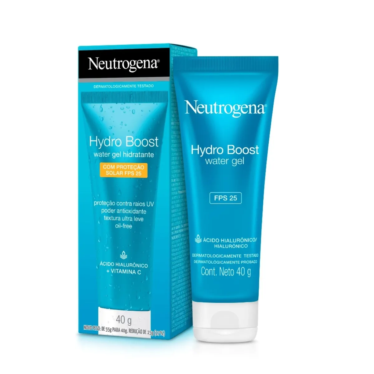 NEUTROGENA - Crema Hidratante Facial en Gel Neutrogena Hydro Boost Ácido Hialurónico FPS 25 40g