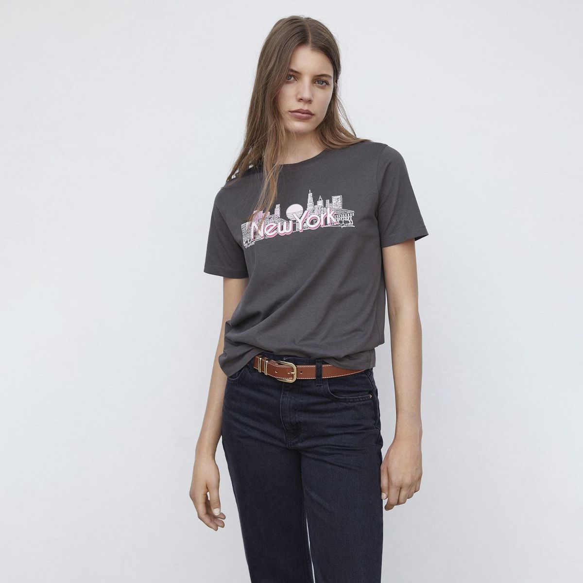 MANGO - Polo Manga Corta Algodón Mujer Mango