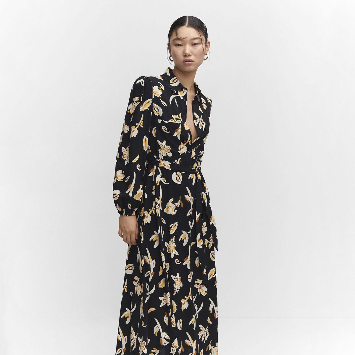 MANGO - Vestido Largo Mujer Mango